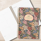 Custom Floral Monogram Weekly Monthly Planner プランナー手帳