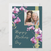 Custom Floral Mother's Day Photo card カード (正面)