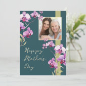 Custom Floral Mother's Day Photo card カード (スタンド正面)