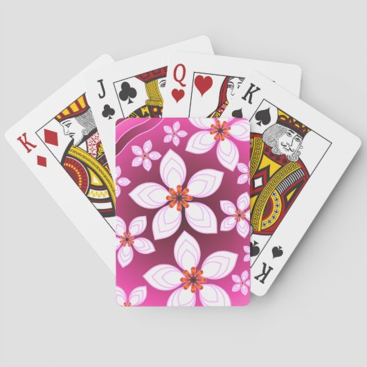 Custom floral pattern gift トランプ (裏面)