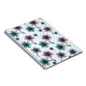 Custom floral pattern gift iPhone / iPad case ノートブック (右側)