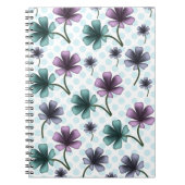 Custom floral pattern gift iPhone / iPad case ノートブック (正面)