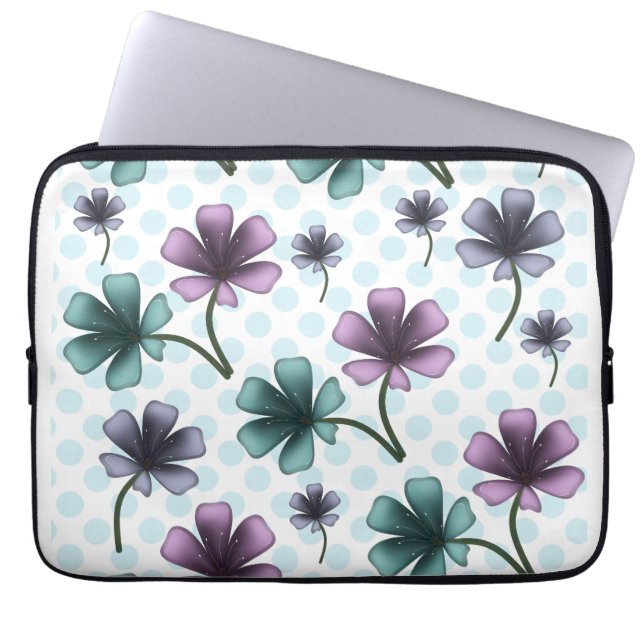 Custom floral pattern gift iPhone / iPad case ラップトップスリーブ (正面)