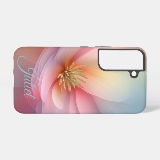 Custom Floral Phone Case Samsung Galaxyケース (裏面横)
