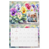 Custom Floral Photo Calendar Personalized Flower カレンダー (2月 2026)