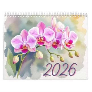 Custom Floral Photo Calendar Personalized Flower カレンダー