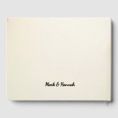 Custom Floral Wedding Celebration– Personalized  ゲストブック (裏面)