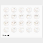 Custom Floral Wedding Round Stickers ラウンドシール (シート)