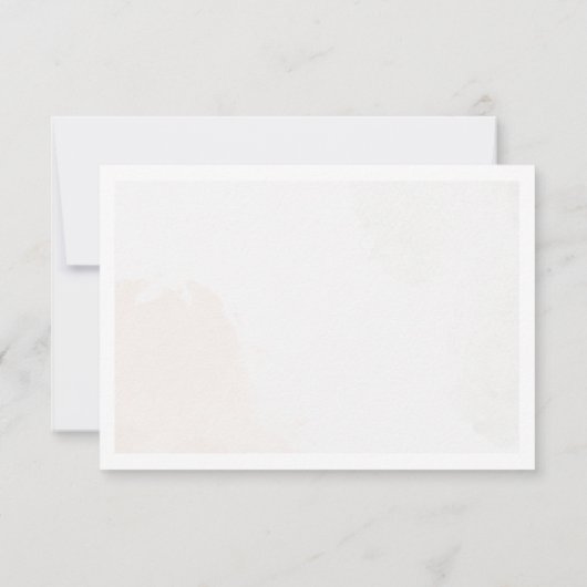 Custom Floral Wedding RSVP Card (裏面)