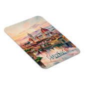 Custom Florence Duomo Cathedral Watercolor Skyline マグネット (右側)