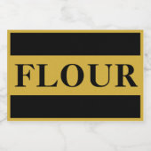 Custom FLOUR Storage Container Label for Kitchen フードラベル (シングルラベル)