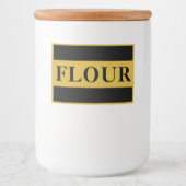 Custom FLOUR Storage Container Label for Kitchen フードラベル (正面)