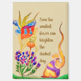 Custom Flower and girl  マグネット