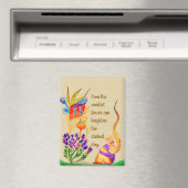 Custom Flower and girl  マグネット (インサイチュ (食洗機))