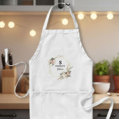 Custom flower crown apron, women's aprons スタンダードエプロン
