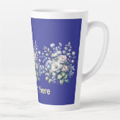 Custom flower design  カフェラテマグ (右)