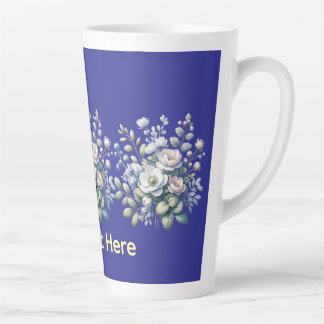 Custom flower design  カフェラテマグ