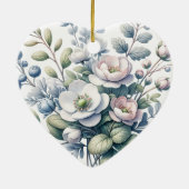 Custom flower design セラミックオーナメント (裏面)