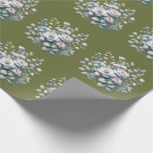 Custom flower design  ラッピングペーパー (角)