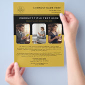 Custom Flyer for Product Promotions Marketing チラシ (手)