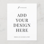 Custom Flyer Printing 4.5x5.6" Upload Your Design チラシ (裏面)