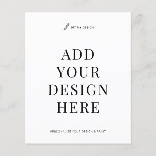 Custom Flyer Printing 4.5x5.6" Upload Your Design チラシ (裏面)