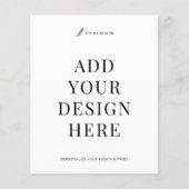 Custom Flyer Printing 4.5x5.6" Upload Your Design チラシ (正面)