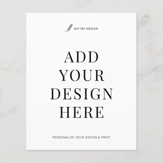 Custom Flyer Printing 4.5x5.6" Upload Your Design チラシ (正面)