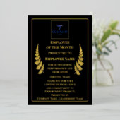 Custom Foil Employee Recognition Award 5×7 paper 箔シーズンカード (立ち正面)