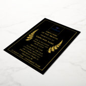 Custom Foil Employee Recognition Award 5×7 paper 箔シーズンカード (回転した状態)