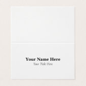 Custom Folded 名刺 (外部フラット)