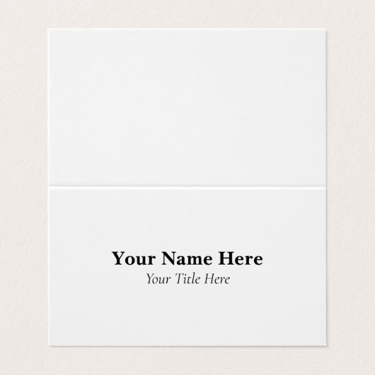 Custom Folded 名刺 (外部フラット)