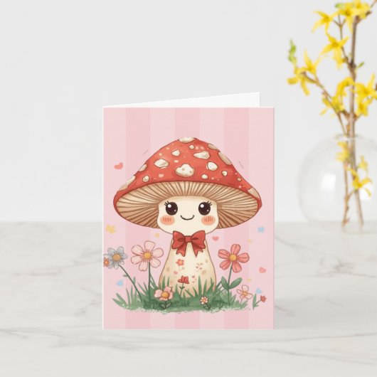 Custom Folded Greeting Card, Size: Standard, 12.7 カード (黄色い花)