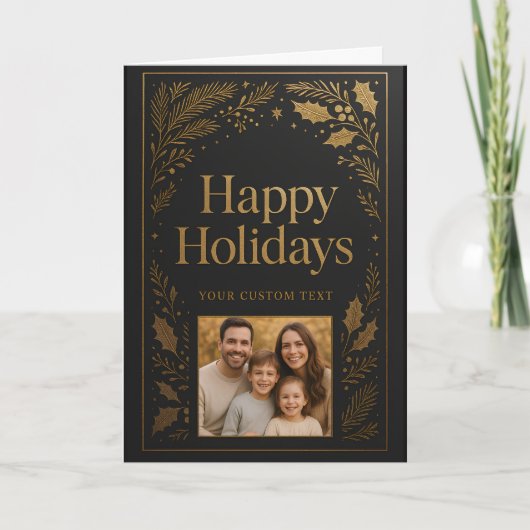Custom Folded Holiday Card, Size: Standard, 5" x 7 シーズンカード (正面)