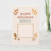 Custom Folded Holiday Card, Size: Standard, 5" x 7 シーズンカード (正面)