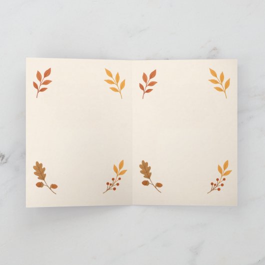 Custom Folded Holiday Card, Size: Standard, 5" x 7 シーズンカード (内部)