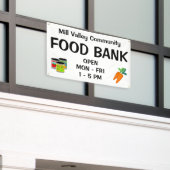 Custom Food Bank Banner 横断幕 (ビルの外側)