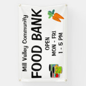 Custom Food Bank Banner 横断幕 (縦)