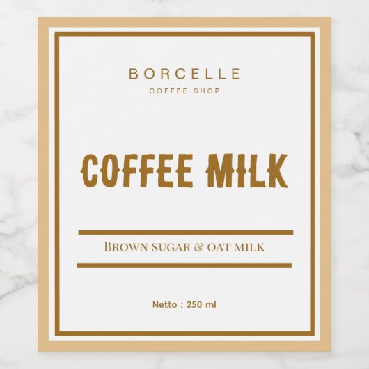 Custom Food & Beverage Label Set ワインラベル (シングルラベル)