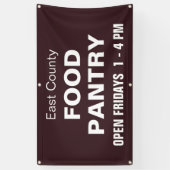 Custom Food Pantry Banner 横断幕 (縦)