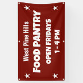 Custom Food Pantry Banner 横断幕 (縦)