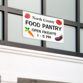 Custom Food Pantry Banner 横断幕 (ビルの外側)