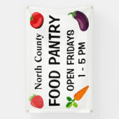 Custom Food Pantry Banner 横断幕 (縦)