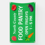 Custom Food Pantry Banner 横断幕 (縦)