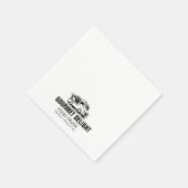Custom Food Truck Logo Square Paper Napkin スタンダードカクテルナプキン (角)