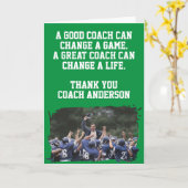 Custom Football Coach Card Team Players Photo  カード (黄色い花)