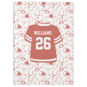 Custom Football Coach Clipboard Illustrated Sports クリップボード (裏面)