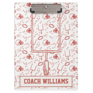 Custom Football Coach Clipboard Illustrated Sports クリップボード
