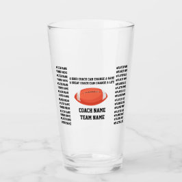 Custom Football Coach Gifts From The Team Players タンブラーグラス