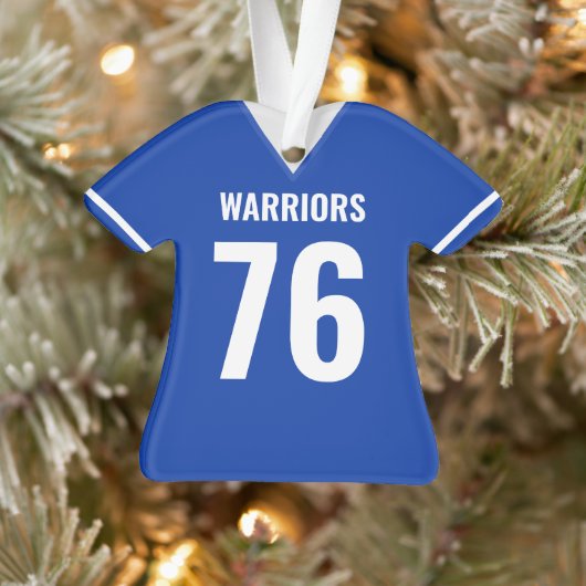 Custom Football Jersey Ornament – Personalized オーナメント (ツリー)